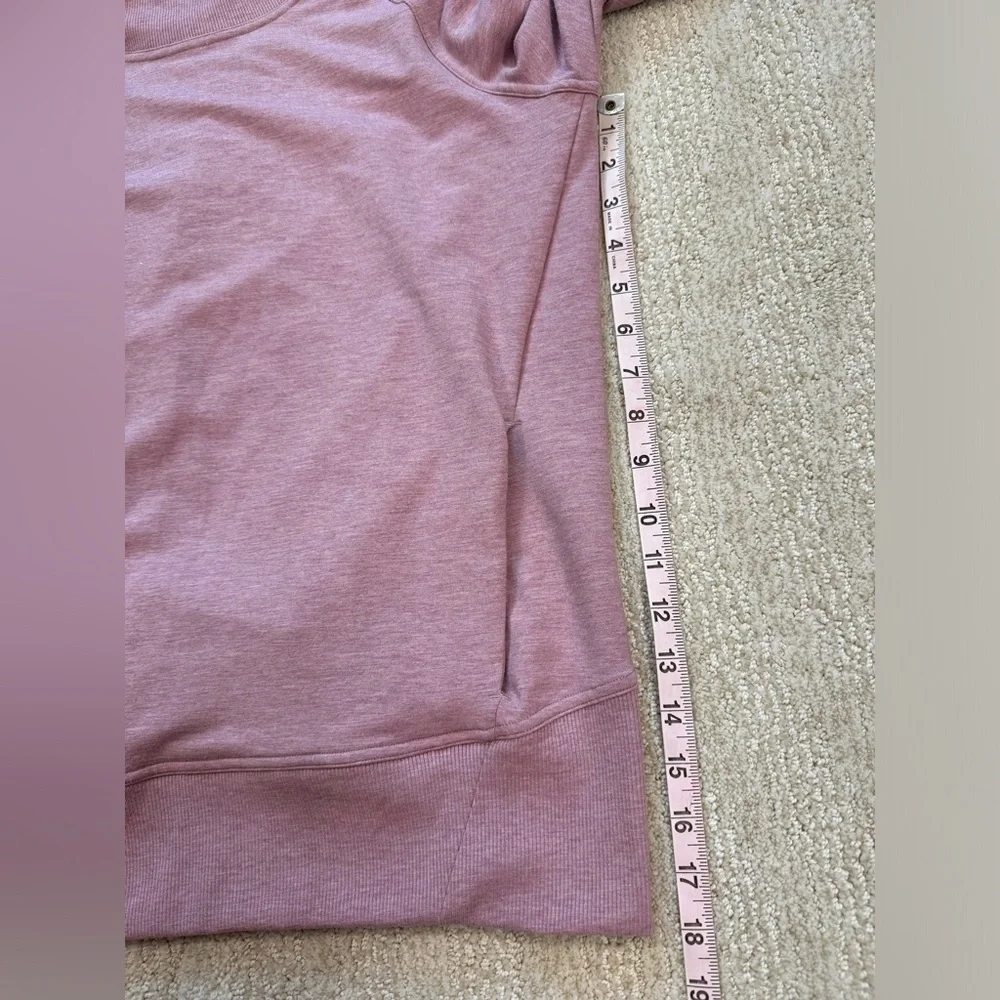 Lululemon Womens High Lines Pullover Funnel Neck Heathered Vintage Mauve Size 8